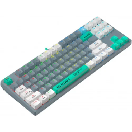 Клавиатура A4Tech Bloody S87 Energy механическая серый/зеленый USB for gamer LED (S87 USB ENERGY ASH) Клавиатура A4Tech Bloody S87 Energy механическая серый/зеленый USB for gamer LED (S87 USB ENERGY ASH)